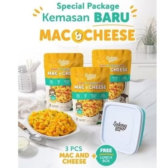 

Bundling 3 Pasta Mac&Cheese Free Lunch Box