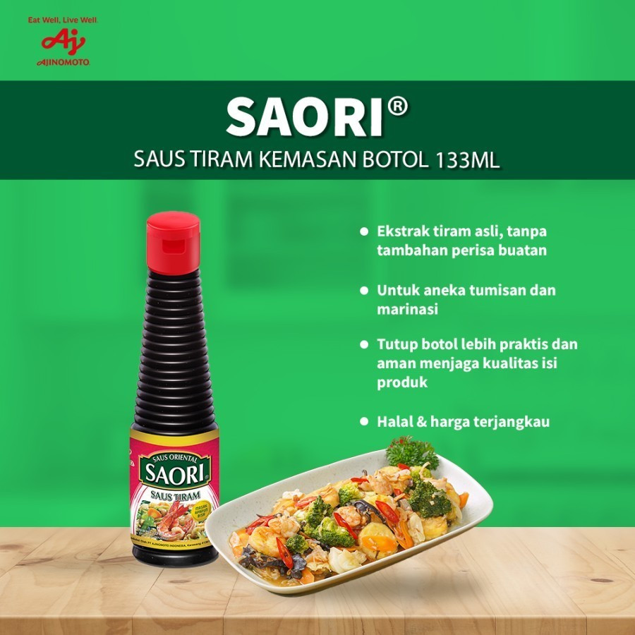 

Saori Saus Tiram Teriyaki Lada botol 133ml