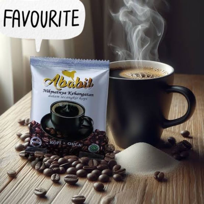 

1 renceng 10 pcs Kopi hitam Dan Gula Putih
