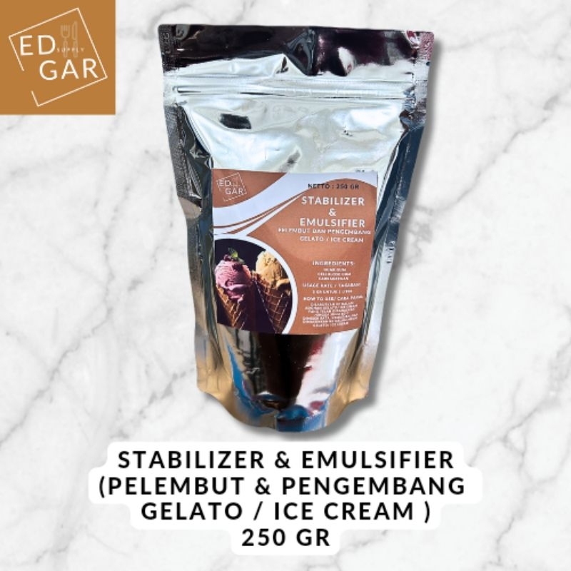 

stabilizer emulsifier gelato / ice cream / pelembut pengembang ice cream gelato