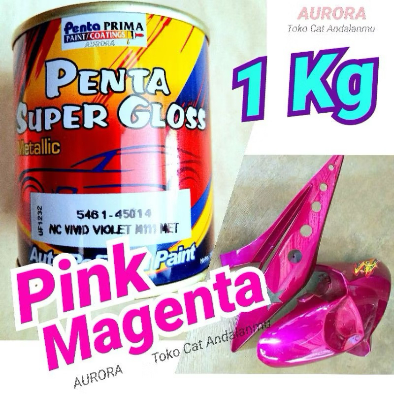 Cat Pink Magenta Penta Super Gloss Vivid Violet 1liter 200ml Pink Metalik Magenta