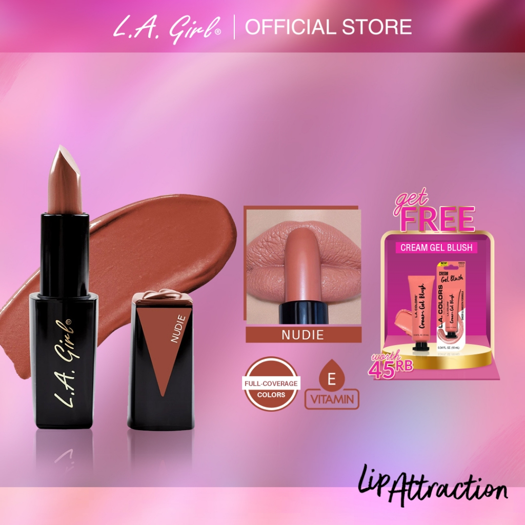 LA Girl Lip Attraction Lipstick Nudie