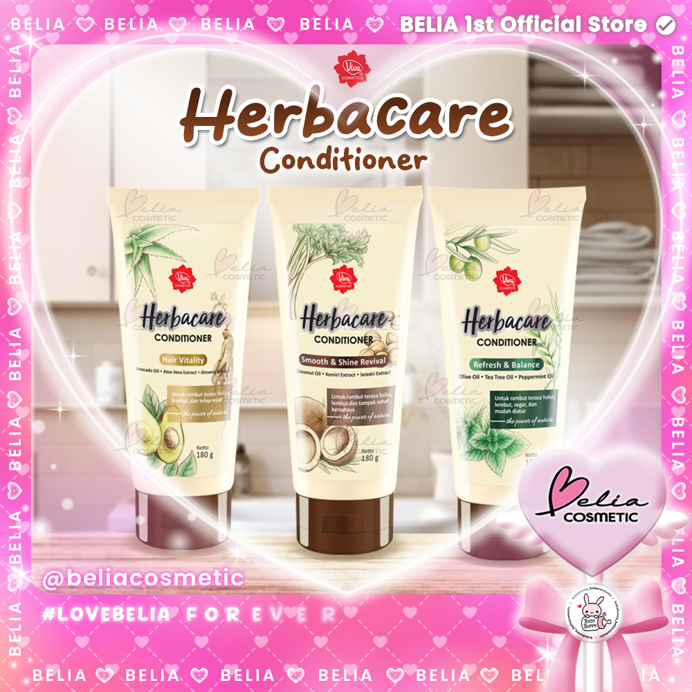 ❤ BELIA ❤ VIVA Herbacare Conditioner 180gr | Hair Vitality | Fresh & Balance | Smooth & Shine