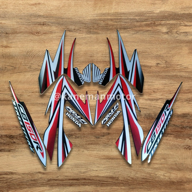 STIKER STRIPING CB150R CB150 R CB 150 R TAHUN 2013 HITAM STANDAR