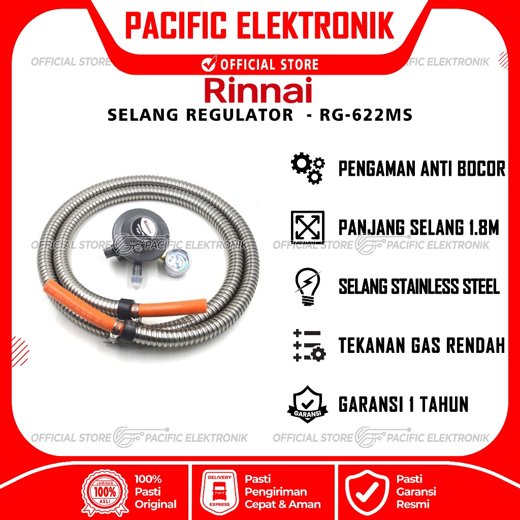 Selang Regulator Rinnai RG-622MS / RG622MS