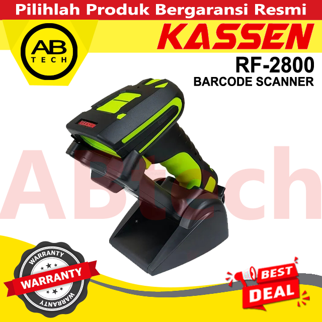 Scanner Barcode Kassen RF-2800 1D & 2D Wireless Handheld Industrial - Kassen RF2800