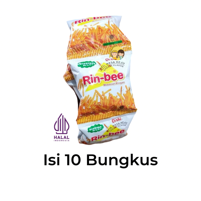 

Chiki Rinbee 10 X 10 Gr Rasa Keju RIN-BEE by Jadoel_Snack