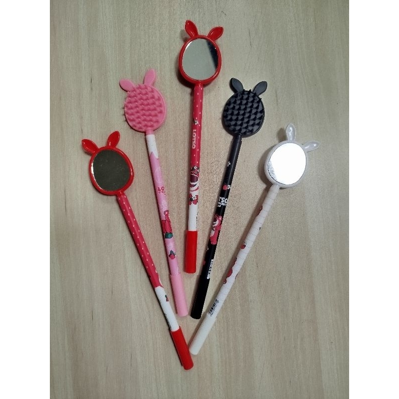 

12pcs Pulpen Cermin Capybara || Pulpen Sisir Kaca Lotso || Pen Cermin Capybara
