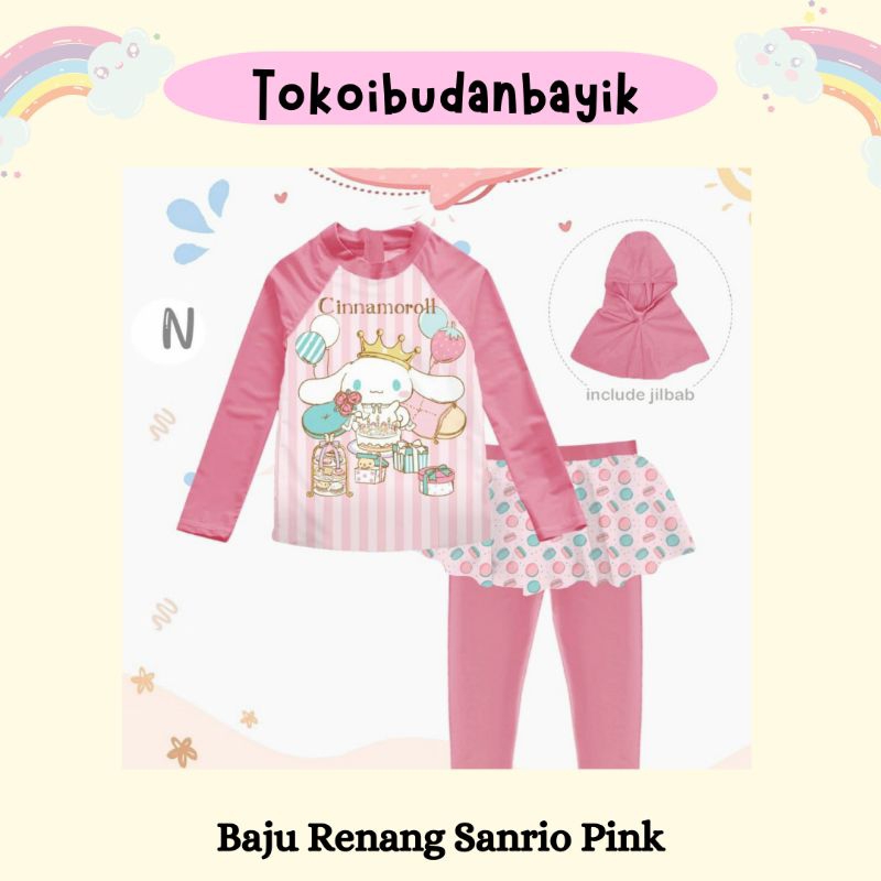 Baju Renang Anak Berhijab putri duyung/dino/unicorn | Ready Berbagai Ukuran