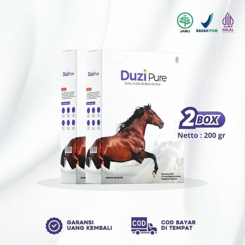 

Duzi Pure, Susu Kuda Liar Murni Asli Lombok 100% Original, Paket Isi 1 Box, 2 Box, 3 Box Dan 4 Box