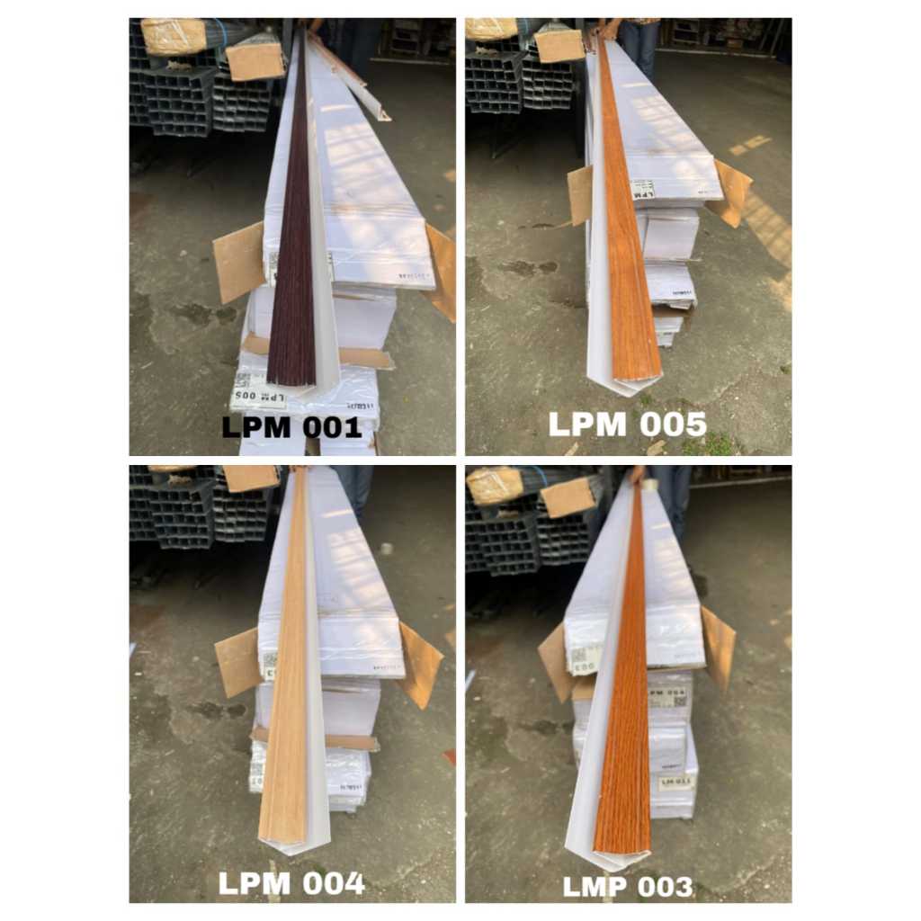 List tembok PVC list pinggir PVC Serat Kayu doff laminated