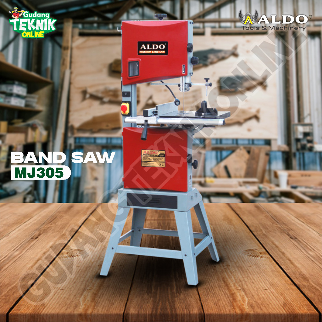 Mesin Potong Kayu MJ305 ALDO 12" / Mesin Band Saw 12 inch Bandsaw Gergaji Kayu 12inch MJ-305 MJ 305 