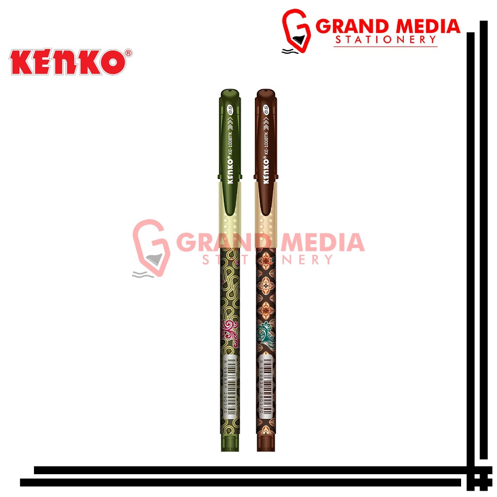 

[GRAND MEDIA] BALLPOINT / PENA / PULPEN GEL KENKO KE-100BTK HITAM / 1PCS