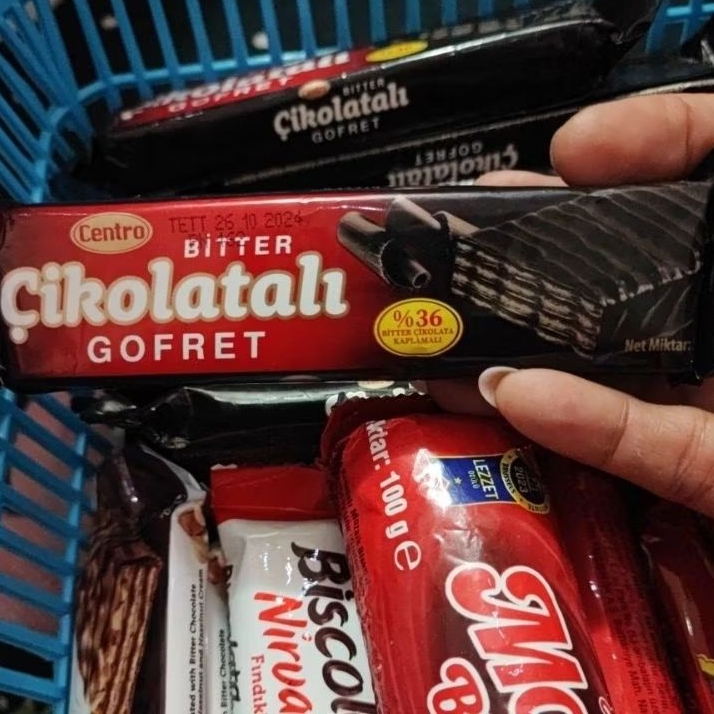 

coklat bitter gofret jajanan turki