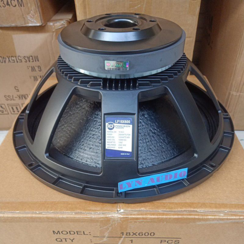 SPEAKER SUBWOOFER RCF 18 INCH LF18X600 VC 4 INCH COATING LUAR DALAM 18X600