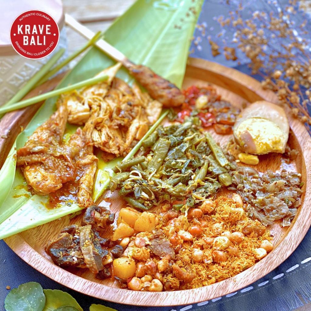 

KRAVE BALI Nasi Ayam Campur Warung Mek Juwel Ubud 200 Gram - Makanan Khas Bali Asli