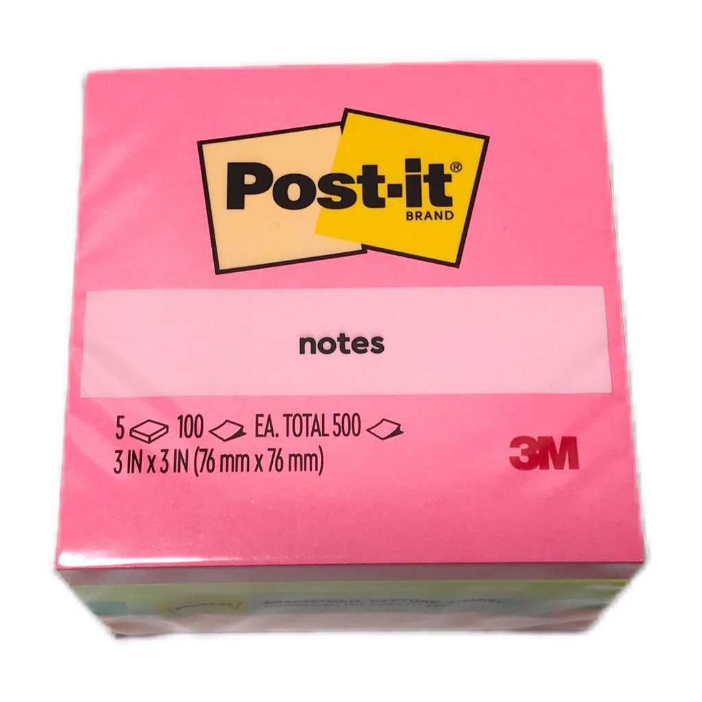 

Ay00! 3M - Post It Sticky Notes 654-5AN Memo Mix 5 Warna - Pack