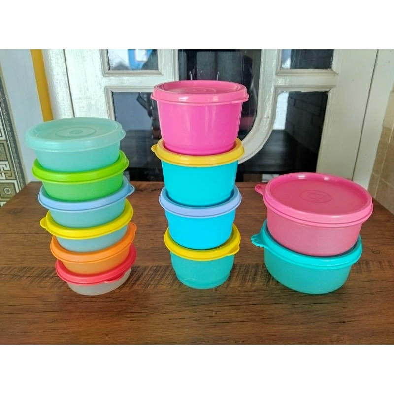 wadah kecil sambel mpasi mini snack cup kiddie bowl Tupperware second preloved