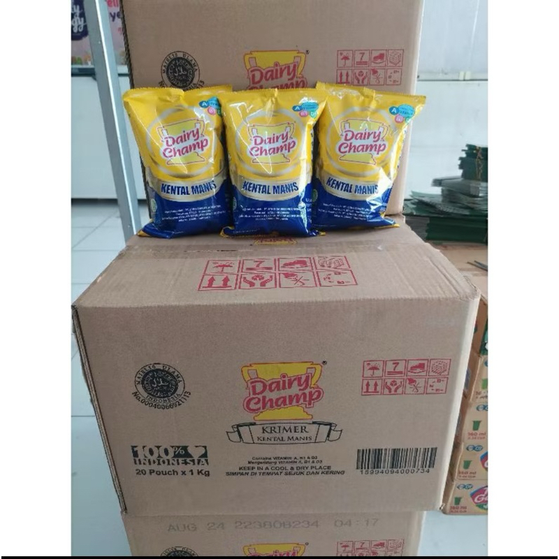 

IO Dairy Champ Kental Manis 1KG (20bag x 1KG) GRABGOJEK