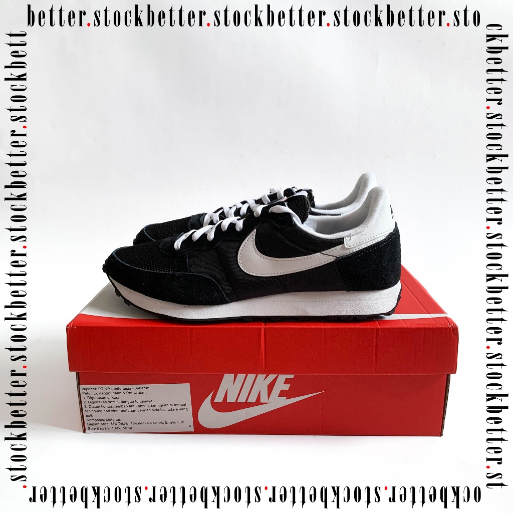 SEPATU SNEAKERS NIKE CHALLENGER OG BLACK WHITE