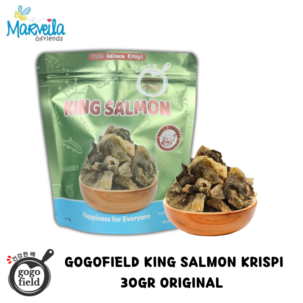 

Gogofield Salmon Krispi Rasa ORIGINAL 30gr / Salmon Skin / Cemilan Kulit Salmon Krispi