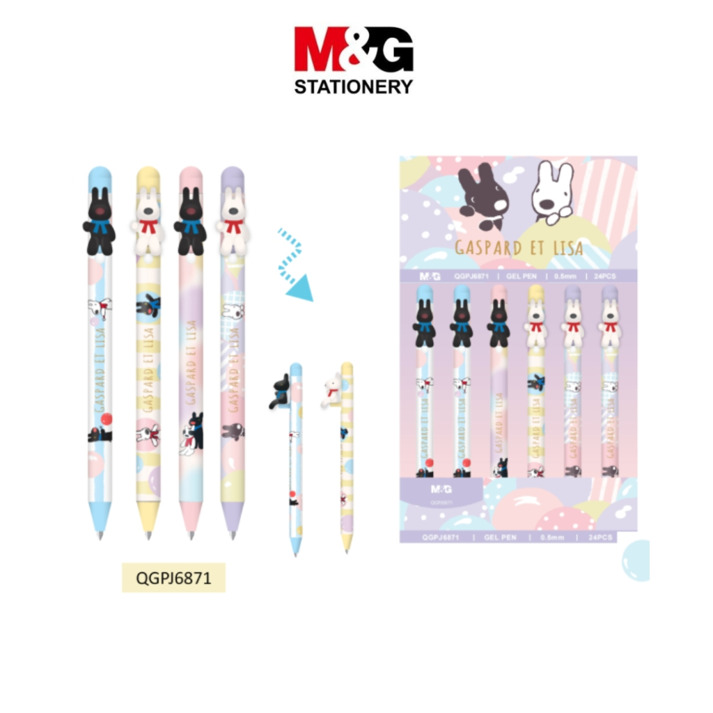 

Pulpen Cetek M&G Ballpaint Gaspard et Lisa #QGPJ6871 Pen Pastel Tip 0.5 mm - SATUAN