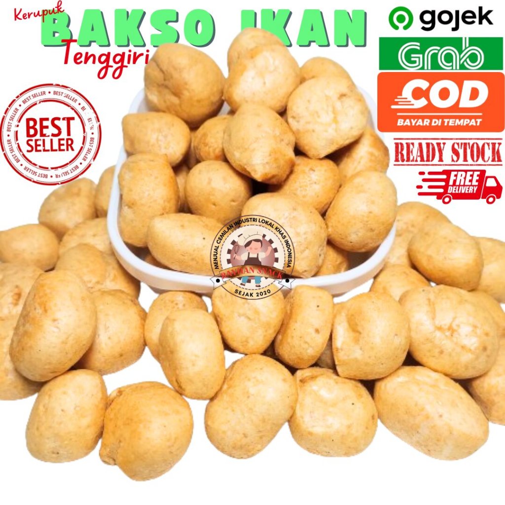 

Kerupuk Bakso Ikan Tenggiri Kuku Macan Amplang Bangka Gurih 500Gram