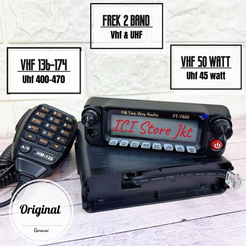 Radio Rig Weircom FT7800 / Rig Weircom FT 7800 / Radio Rig dual band / Rig 2 band