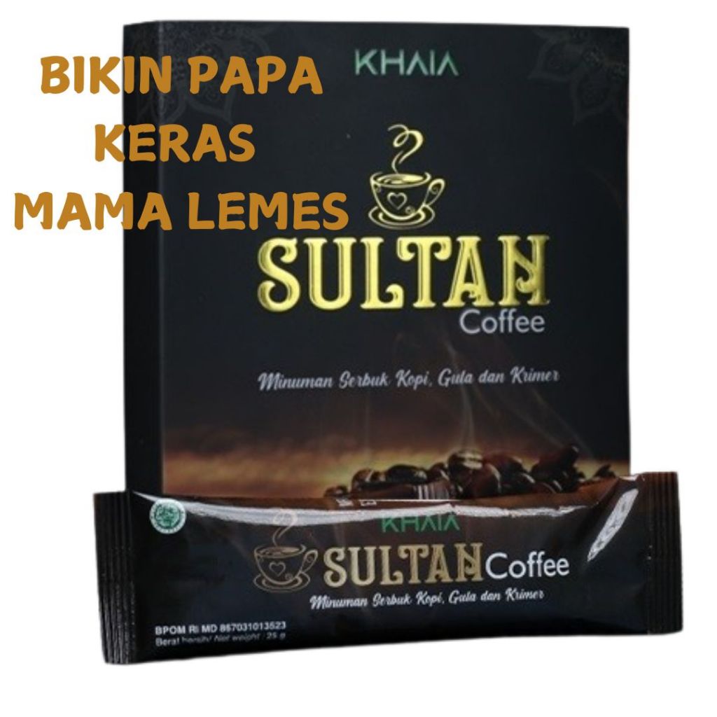 

Khaia Kopi Sultan 1 box 10 sachet Kopi Stamina Pria Dewasa