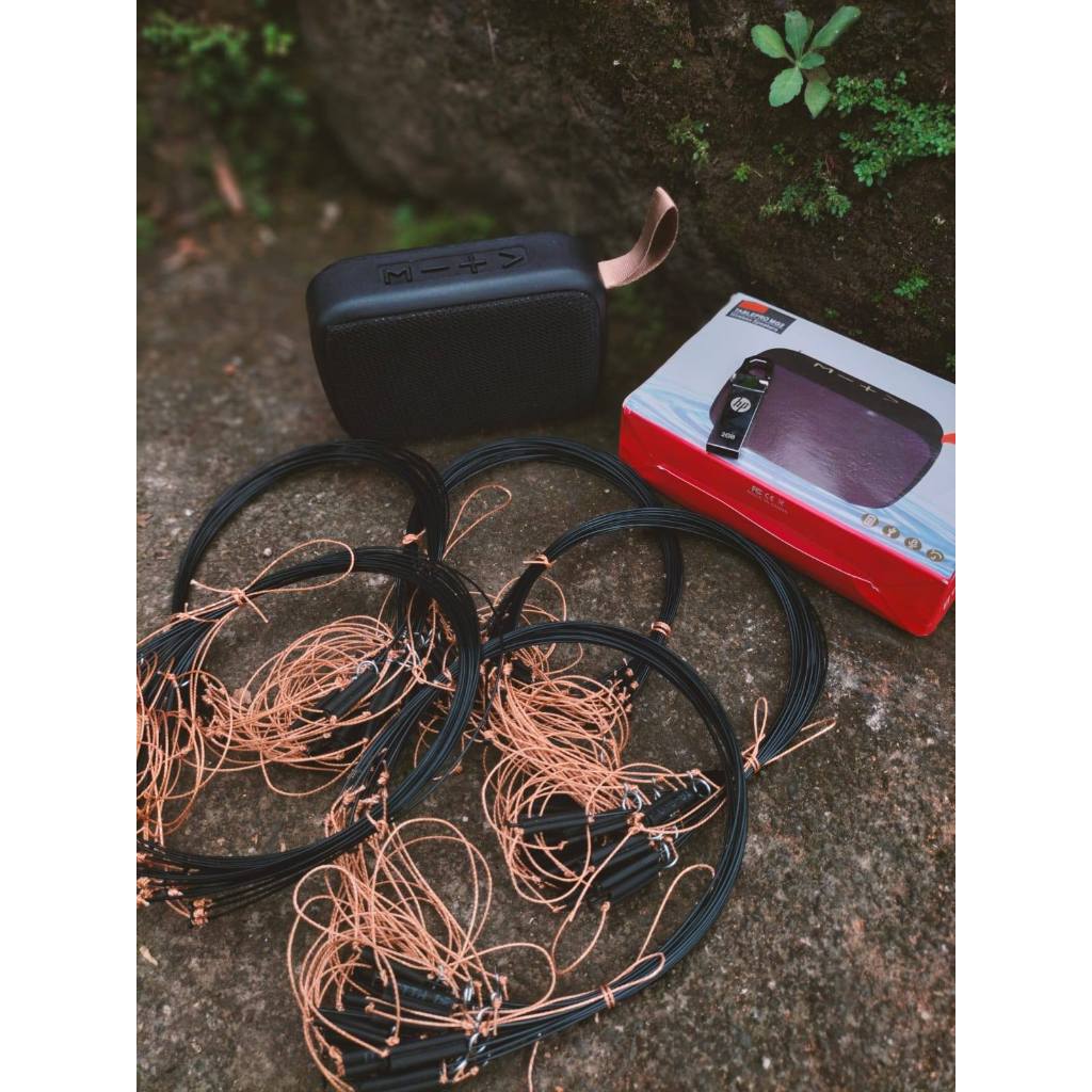 5 IKAT TALI RACIK JERAT BURUNG SAWAH + MUSIKBOX MP3