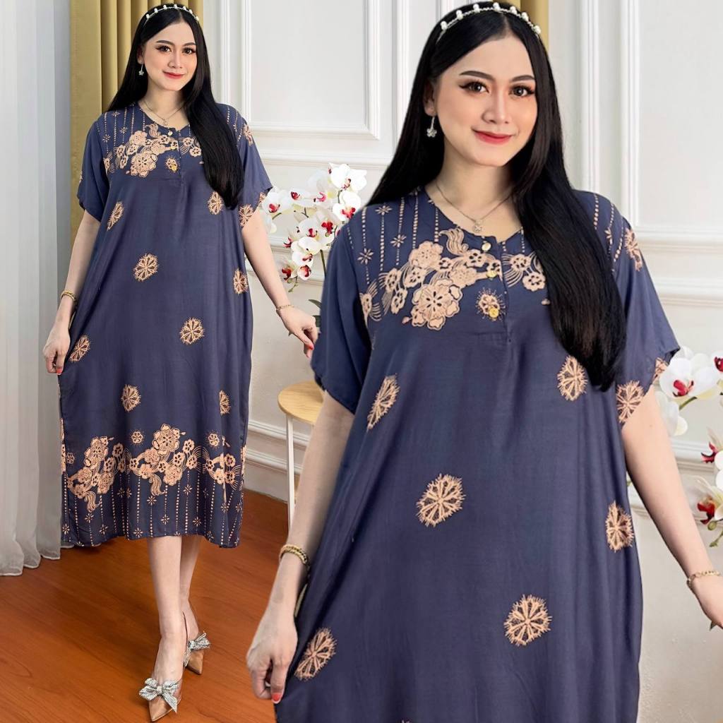 Daster Jumbo Ibu Hamil Lengan Pendek LD130