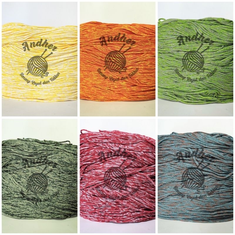 Tali kur sembur talikur nuansa 3mm bahan Polyester 500 gram, 1000 gram/1 kg