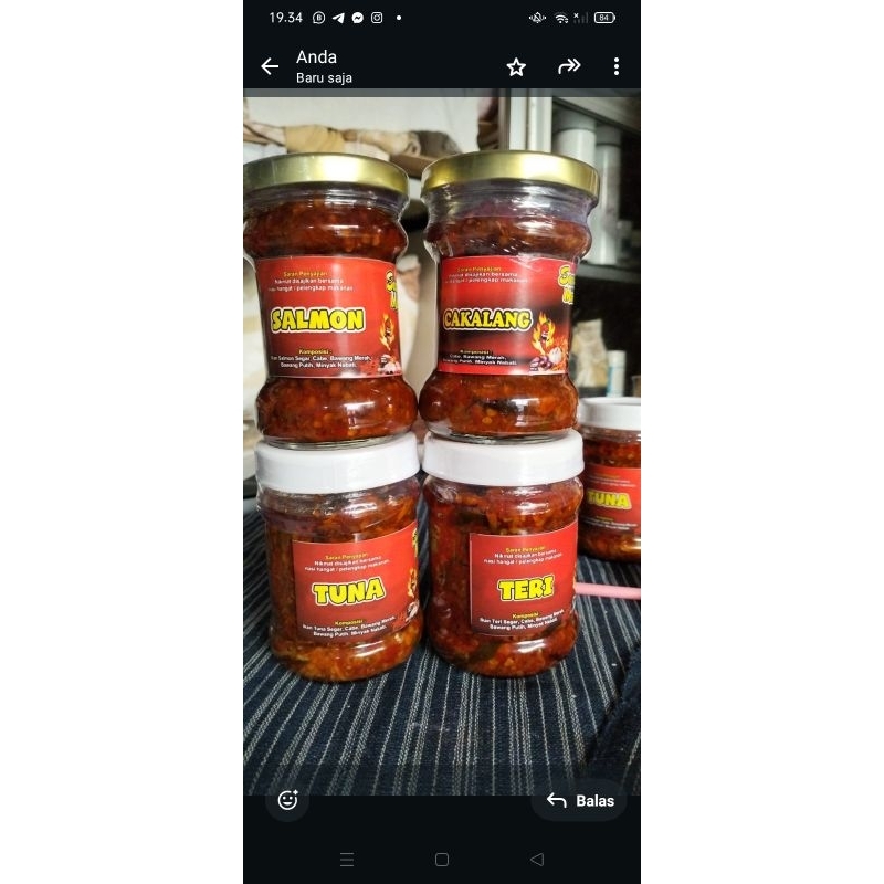 

Sambal Tuna Cakalang Teri Salmon Cumi