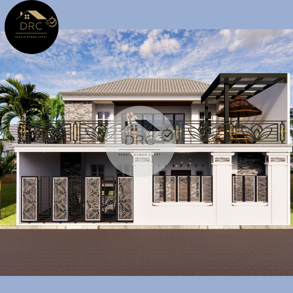 

Desain rumah 3D eksterior Denah
