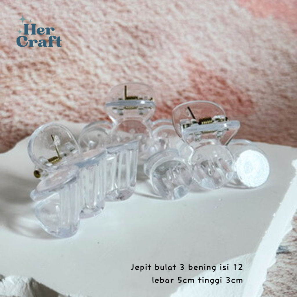 

Hercraft - Jepit bulat 3 bening isi 12pc