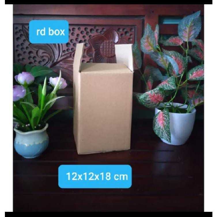 

kardus/box polos/karton/kotak uk 12x12x18 cm,sit