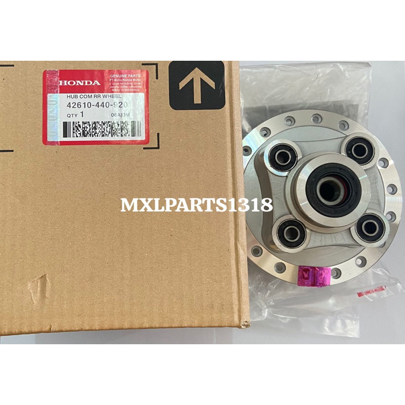 TROMOL  BELAKANG GL 100 / CB 100 + BEARING HONDA KODE PART 42610-440-920 ORIGINAL