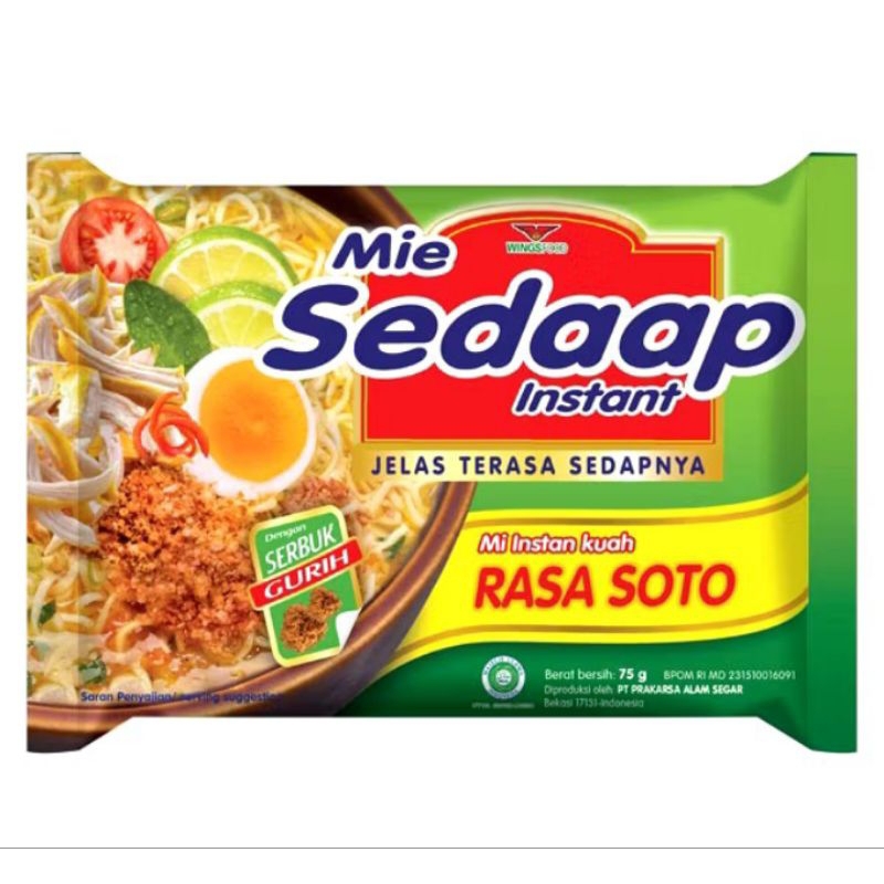 

Mi sedap instant kuah Rasa Soto