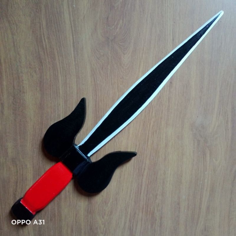 Pedang Trisula Silat Kayu Beladiri IPSI/Trisula Kayu/Trisula Pencak Silat/Trisula PSHT/Trisula Pusak