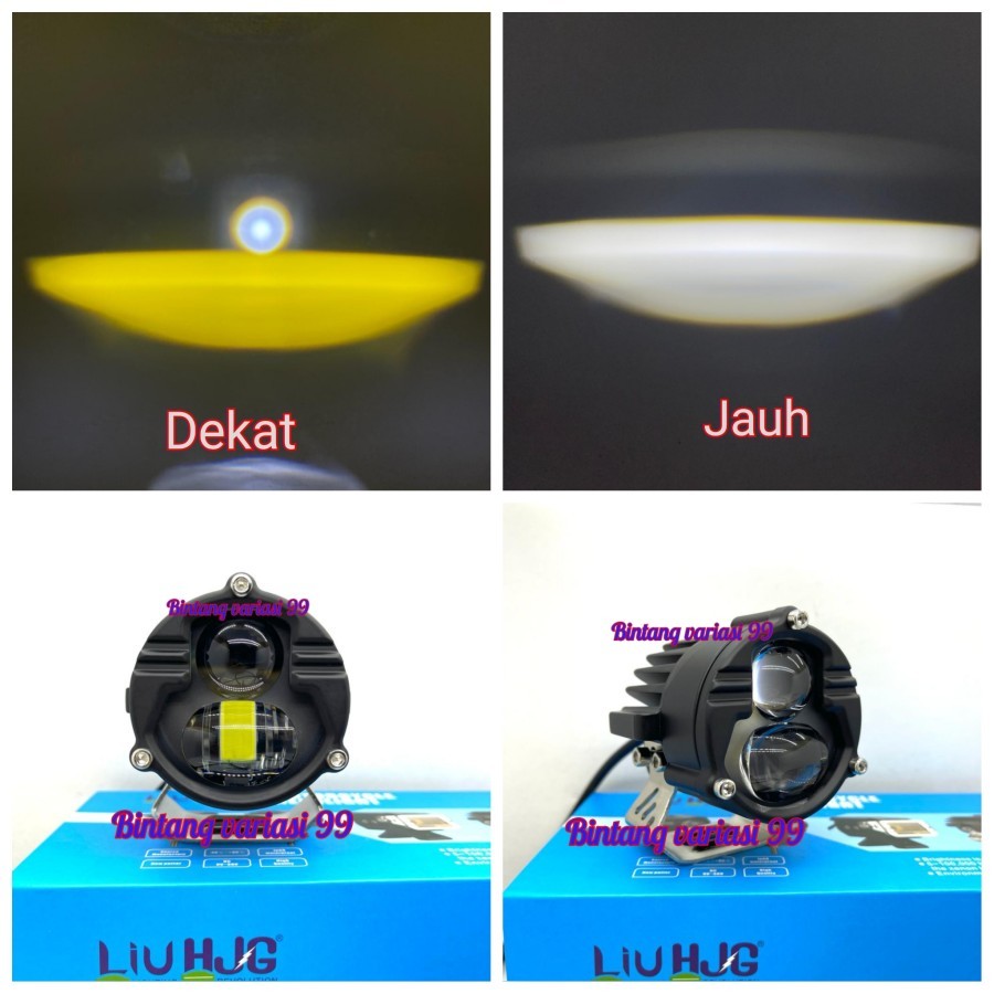 LAMPU TEMBAK LED FOGLAMP HJG MT28 MT 28 55WATT HIGH LOW LASER GUN