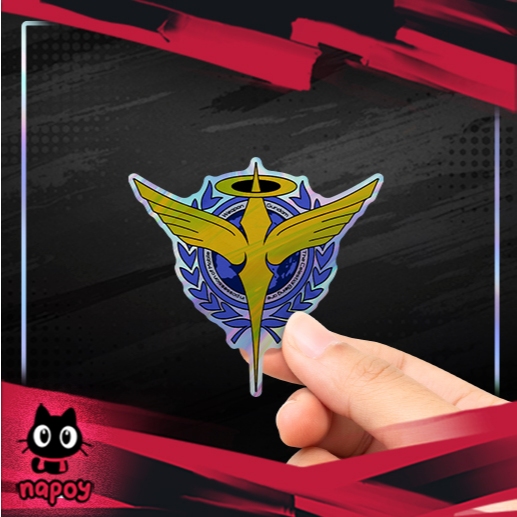 

Stiker Hologram Anime Gundam Celestial Being