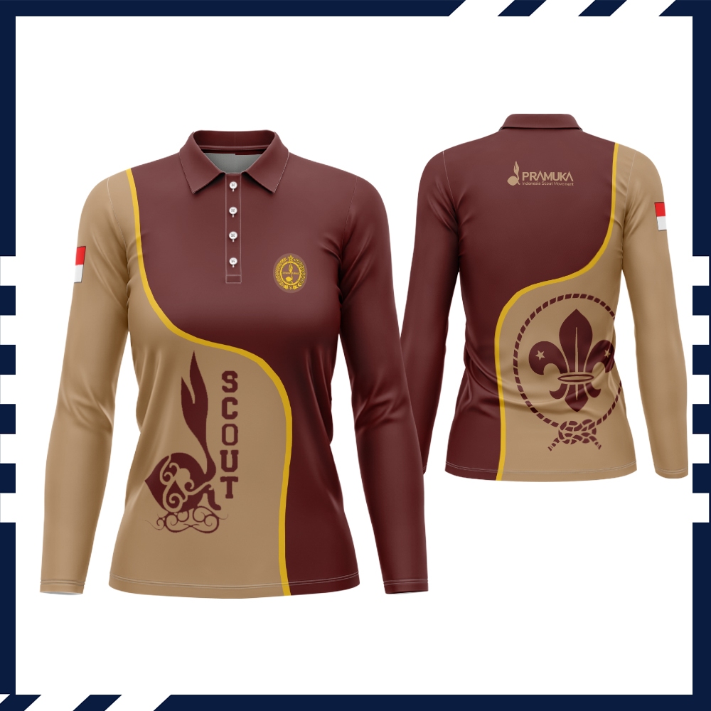 JERSEY PRAMUKA KAOS BAJU PRIA /WANITA PRAMUKA FRINTING KEREN TERBARU