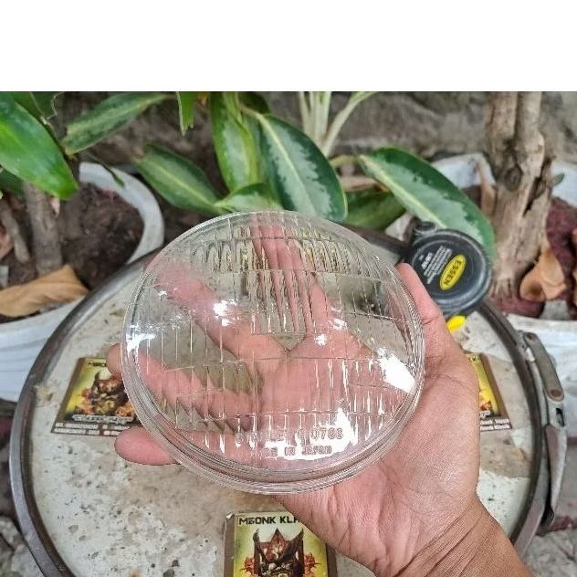 kaca reflektor lampu depan gl100 gl125 platina xl125 ORIGINAL kaca lampu depan reflektor gl100 plati