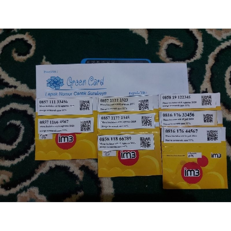 nomor cantik indosat im3 seri naik 1234,2345,3456,4567,5678,6789