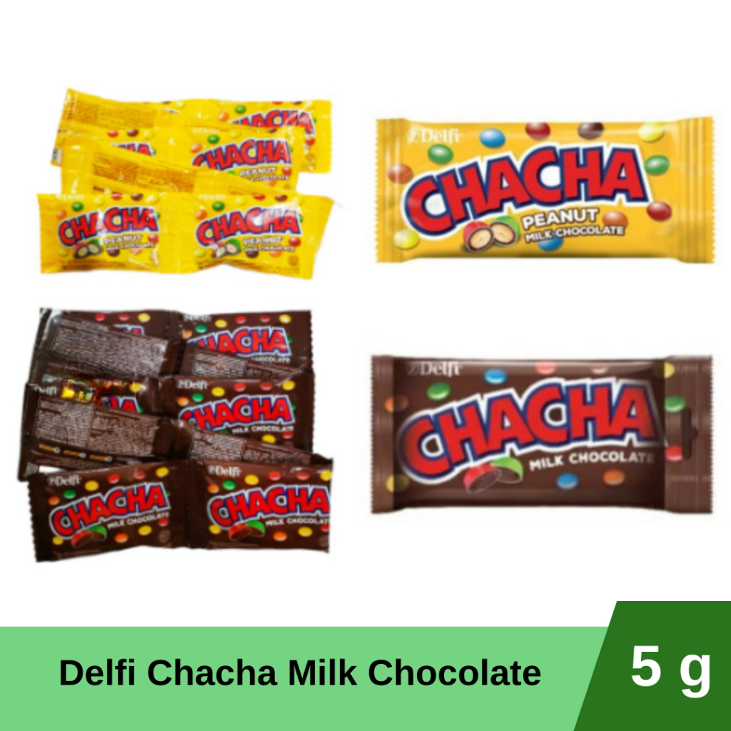

Delfi Chacha Milk Chocolate Renceng 5 g x 100 pcs