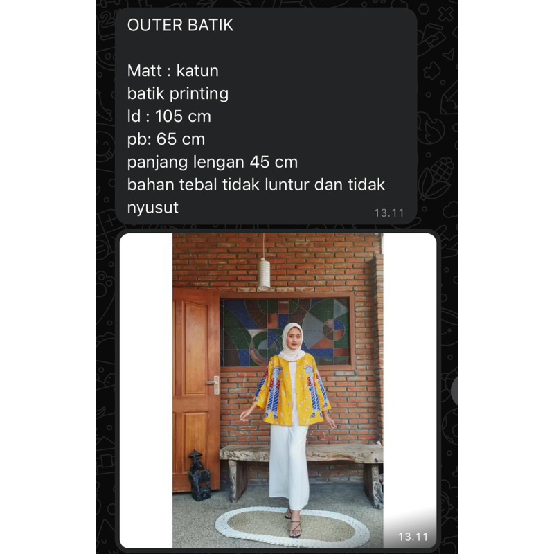 atasan pl batik wanita
