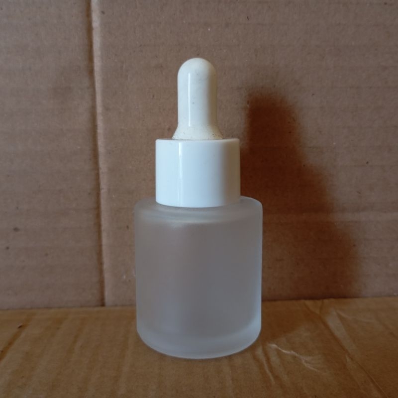 BOTOL SERUM FROSTED 20ML TUTUP PUTIH