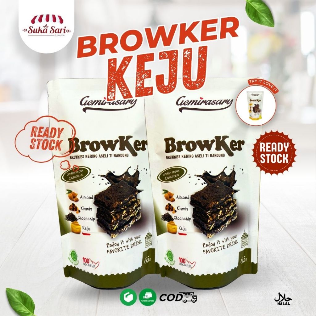 

Brownies Kering Enak dan Kriuk Snack Cemilan Oleh-Oleh Bandung | Sukasari Snack