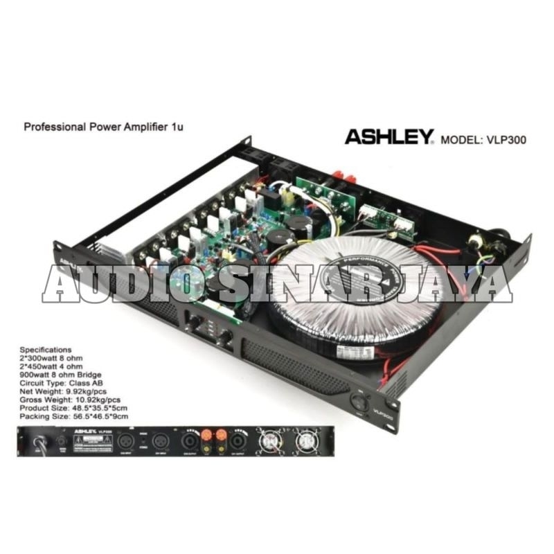 POWER AMPLIFIER ASHLEY VLP 300 / ASHLEY VLP 300 ORIGINAL