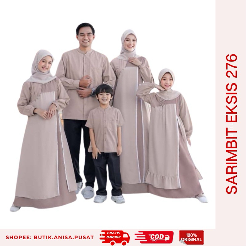 SEPLY EKSIS 276 COCONUT CREAM Sarimbit Keluarga 2025 Gamis Meyra 367 Koko Kaseo 234